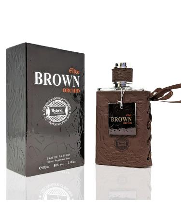 Hybrid & Company Elite Brown Orchid for Men Eau De Toilette Natural Spray Masculine Scent 3.4 Fl Oz Elite Brown Orchid 3.4 Fl Oz (Pack of 1)