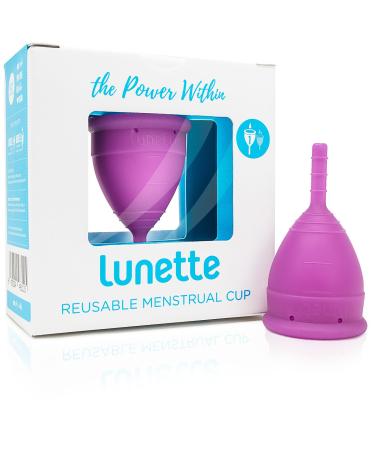 Lunette Reusable Menstrual Cup Model 1 For Light to Normal Flow Violet 1 Cup
