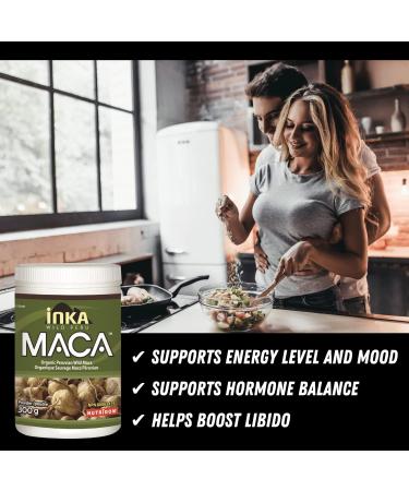 InkaMaca Organic Maca Root Powder 300g - Peruvian Maca for Women & Men No Sugar Additives Fillers and Preservatives. - Buy Online on GoSupps.com
