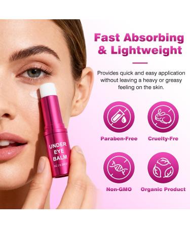 Retinol Eye Cream Balm Hydrating Under Eye Care Daily Wrinkle Cream Infused with Caffeine to Smooth and Hydrate Skin Eye Serum for Anti Aging Reduce Wrinkles Puffiness and Bags Under Eyes 0.28 oz Purple - Buy Online on GoSupps.com