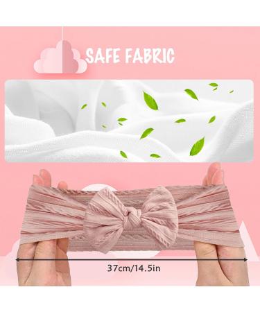 YANINEE 4-Piece High Elastic Nylon Hair Bands for Baby Girls (0-6 Months) - Soft & Stretchy Headbands for Newborns & Infants - Buy Online on GoSupps.com