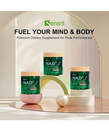 Sensrit NAD+ Supplement with Nicotinamide Riboside & Resveratrol | Cellular Energy & Mental Clarity Support | 40 Servings | Vegan Non-GMO Gluten Free - Buy Online on GoSupps.com