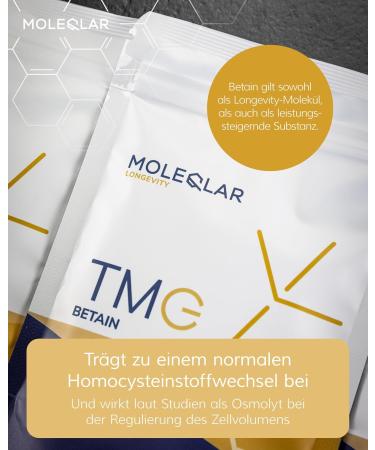 Moleqlar Betain Powder 120g - Pure Vegan & Gluten-Free TMG Supplement from Sugar Beet - Over 99% Purity - Buy Online on GoSupps.com