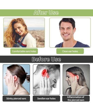 Simarro 180Pcs Disposable Earrings Hole Cleaner - Ear Care Kit for Piercing Aftercare Odor Removal | Green Rose Red Yellow - Buy Online on GoSupps.com