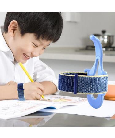 Perfeclan Pencil Grip - Anti-Hook Manner Corrector - Comfortable Writing Aid - Blue Nylon Band for Enhanced Grip - Buy Online on GoSupps.com