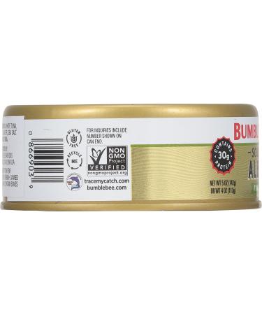 Bumble Bee Prime Solid White Albacore Tuna in Olive Oil, 5 oz Cans (Pack of 12) - Premium Wild Caught Tuna - 30g Protein per Serving - Non-GMO Project Verified, Gluten Free, Kosher - Buy Online on GoSupps.com