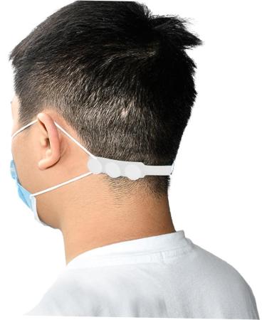 COLLBATH 10pcs Mask Hook Earrings - Anti-Strangulation Protection Lanyard Snout - Silicone Gel - White - International Shipping Available - Buy Online on GoSupps.com