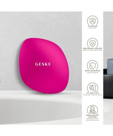 Geske SmartAppGuided 4-in-1 Facial Brush | Silicone Cleansing Device | Professional Skin Cleaning Tool | Soft Facial Cleaning Brush | International Shipping Available - Buy Online on GoSupps.com