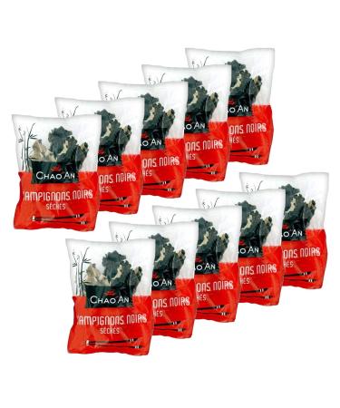 Chao'an Lot of 10 whole dried black mushrooms - Chao'an - 80g pack