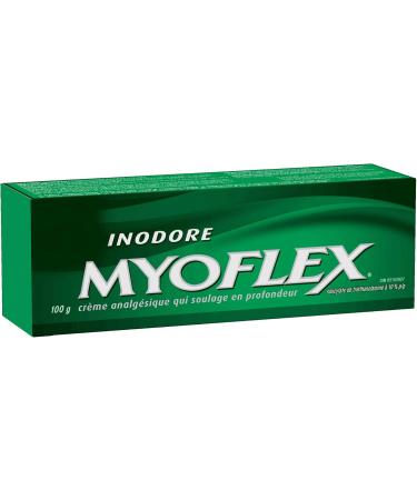 Myoflex Pain Relief Rub | Odourless | Provides Deep Penetrating Relief of Muscle Soreness & Joint Pain | Menthol Free | Stain Free | Non-Greasy | Great For Ages 2+ | 100 grams (Regular Strength) - Buy Online on GoSupps.com
