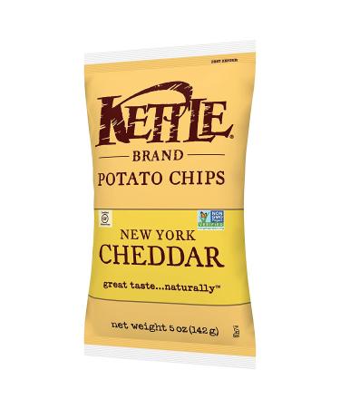Kettle Foods New York Cheddar Potato Chips 5 oz - Gourmet Snack - Buy Online on GoSupps.com