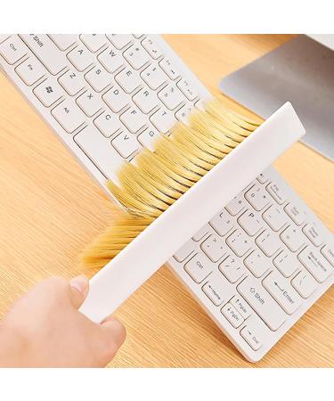 Fovolat Soft Bristle Cleaning Brush Handheld Counter Brush for Household Cleaning - Dense Bristles Hand Brush Anti-Static Dust Brush Anti-Slip for Cabinet Desk Dust - Buy Online on GoSupps.com