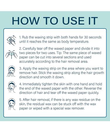 Wax Strips 64 Count Large Size for Women - Face, Legs, Underarms, Bikini - Natural Formula, Hair Removal - 7.1 x 3.5 Inches - Buy Online on GoSupps.com