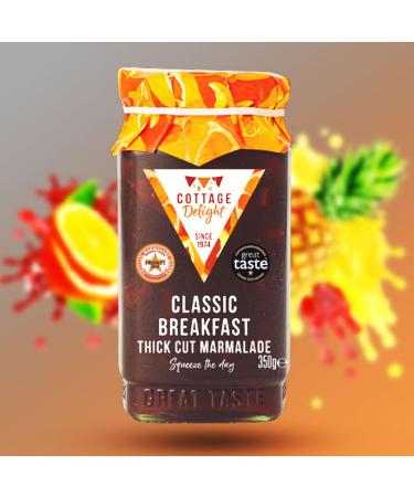 Cottage Delight Jam Pick N Mix - Create Custom Jam Combo with 15+ Flavours | Blood Orange Classic Breakfast Classic Orange Fruity Blackberry | 4 Pack - Perfect Jam Gift Set for Jam Lovers - Buy Online on GoSupps.com
