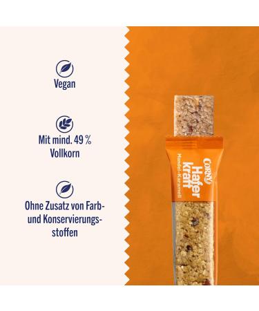 Oat Bar Corny Haferkraft Almond Caramel - Whole Grain 12 Packs (4 x 35g each) - Buy Internationally - Buy Online on GoSupps.com