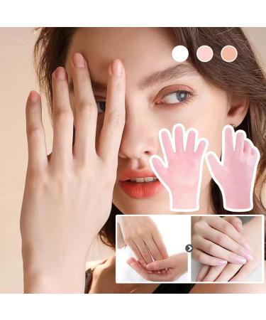 Overnight Hand Mask Intensive Hand Moisturizing and Repairing Gloves Sleeping Spa Silicone Gloves Hand Moisturizer Care Washable Moisture Gloves for Women Men (Skin color) - Buy Online on GoSupps.com