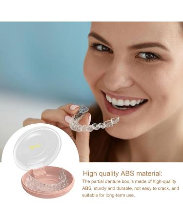 Kasmole Mundsichtui | Portable Retainer Case & Prosthesis Container | Travel Storage Box for Artificial Teeth & Bracket | Stylish Pink - Buy Online on GoSupps.com