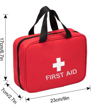 UV Stylish Medicine Bag Travel | Portable Empty First Aid Kit for Home Office Car Camping & Hunting - Red - Buy Online on GoSupps.com