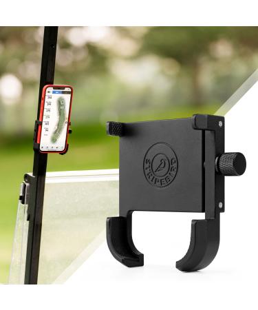 Stripebird - Original Golf Magnetic Phone Holder - for Golfers with Phones - Slim Smartphone Mount - Store and Access Device While You Golf - Ultra Strength Magnet Cell Phone Caddy Matte Black