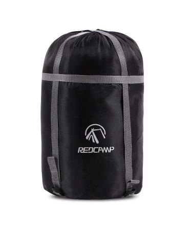 REDCAMP Sleeping Bag Stuff Sack, Black M, L, XL and XXL Compression Sack, Great for Backpacking and Camping Black Xl 40l