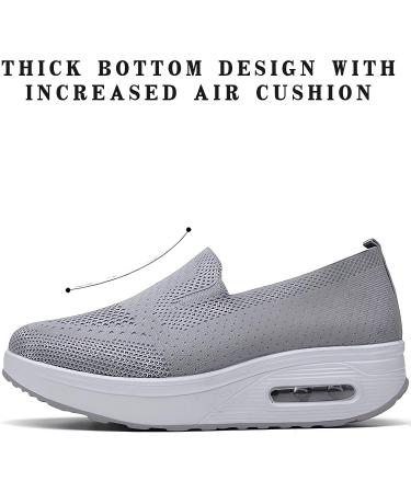 2023 New Women's Orthopedic Sneakers - Black Air Cushion Slip-On Walking Shoes with Arch Support - Buy Online on GoSupps.com