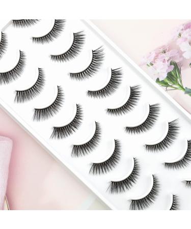 Emeda 3D Cat Wing False Eyelashes - Soft & Fluffy 10 Pairs of Natural Black Stripes Lashes (SK 17) | International Shipping Available - Buy Online on GoSupps.com