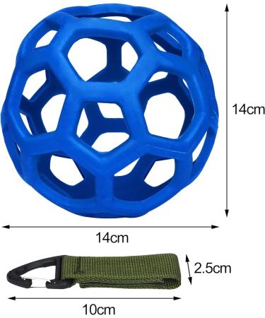 Hanging Hay Feeder Ball for Rabbits & Guinea Pigs - Pet Food Dispenser & Toy - Blue - Buy Online on GoSupps.com