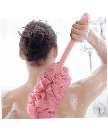 3 Packs Loofah with Handle - Soft Netting Shower Back Scrubber for Gentle Exfoliation - Dense Foaming Sponge Brush for Men & Women - Buy Online on GoSupps.com