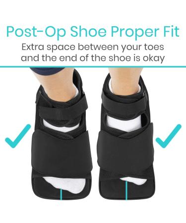 Vive Offloading Post-Op Shoe - Forefront Wedge Boot for Broken Toe Injury - Non Weight Bearing Recovery - Orthopedic Support for Foot Surgery Hammer Toes Bunion Feet (Men 7-9 Women 8.5-10) Medium - Buy Online on GoSupps.com