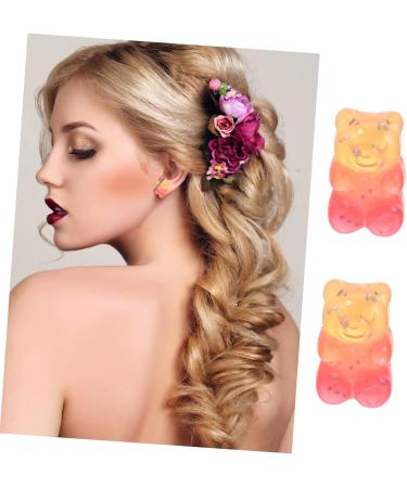 STOBOK Sequins 50pcs Head Headdress Bear Charms Earrings Hair Clips Diy Resin Gradient Ties Headwear Accessories Sequin - Buy Online on GoSupps.com