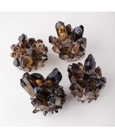 Crystal Rough Natural Smoky Quartz Cluster Crystal Cluster Geode Gemstone Specimen Crystal for Reiki Home Decoration Grounding and Balancing 400-500g (Size : 400-500g) - Buy Online on GoSupps.com