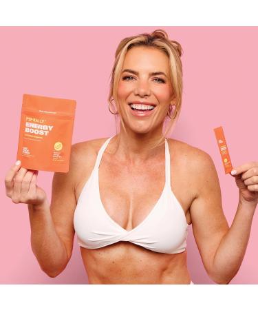 Love Sweat Fitness Pep Rally Energy Boost | Clean Natural Caffeine Drink Mix | 100mg Green Tea + Ginseng | Tangerine Flavor | Vegan Gluten Free Non-GMO | 15 Servings - Buy Online on GoSupps.com