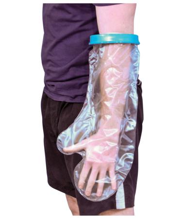 Aidapt Adult Reusable Waterproof Protector For Users With Short Arms to Keep Casts Bandages and Dressings Dry on Arm Elbow Wrists Fingers and Thumbs When Showering and Bathing. Adult Short Arm