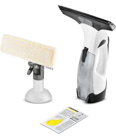 Bundle of K rcher Window Vac WV 5 Plus Battery Running Time: 35 min Removable Battery LED Display for Battery Status Spray Bottle with Microfibre Cloth + K rcher Window Cleaner Concentrate RM 500 + Window Concentrate - Buy Online on GoSupps.com