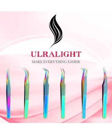 7-Piece Precision Eyelash Extension Tweezers Kit for Professional & Beginners | Lash Tech Cosmetology Tools for Volume & Individual Lash Extensions - Buy Online on GoSupps.com