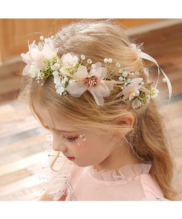 Bridal Headband Wedding Hair Piece Crystal Flower Girl Headband Bridesmaid Hair Vine for Wedding Party Hair Accessories - Buy Online on GoSupps.com