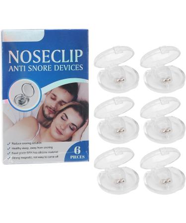 Effective Anti Snoring Devices - 6 Reusable Soft Silicone Nose Clips for Men & Women | Improve Breathing & Reduce Snoring - International Shipping Available - Buy Online on GoSupps.com