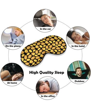 Vegetable Potato Sleep Mask for Women | Adjustable Eye Shades & Elastic Strap | Best Sleep Aid - Buy Online on GoSupps.com