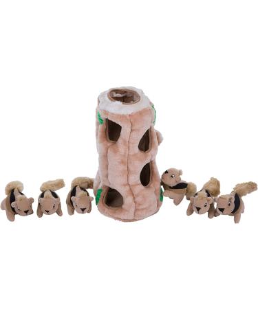Outward Hound Hide-A-Squirrel XL Squeaky Dog Toy - Interactive Hide and Seek Puzzle Plush - Buy Online on GoSupps.com