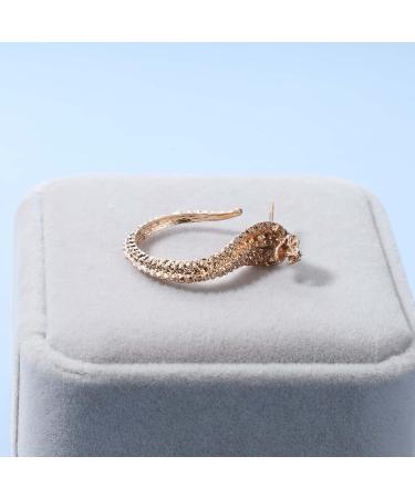 Vintage Gold Snake Stud Earrings | Dangle Punk Serpent Jewelry for Women & Girls - Perfect Gift - Buy Online on GoSupps.com