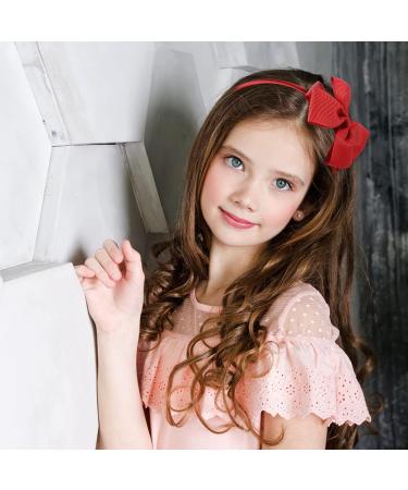 Sibba Red Bow Headband Clip Barrettes 5-Piece Set for Halloween Christmas Cosplay Party - Buy Online on GoSupps.com