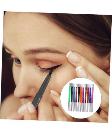 HAPINARY Creative Eyeliners 12 Pcs 1 Set shadow set eye liner pencil eyeshadow waterline eyeliner colorful eyeliner - Buy Online on GoSupps.com