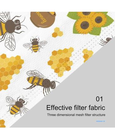 Goddess Accent 50 Pack Disposable Face_Mask Cute Floral Tie Dye Printed Protection for Adults Women - Buy Online on GoSupps.com