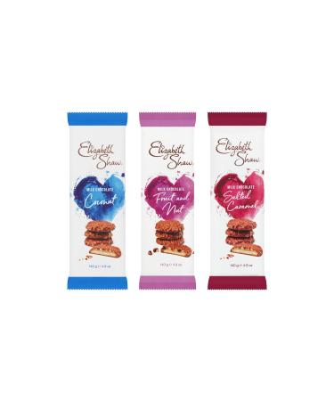 Elizabeth Shaw Milk Chocolate Biscuits - Coconut Fruit and Nut & Salted Caramel (3 x 140g)