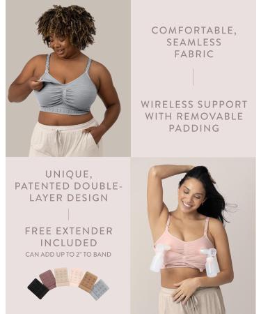 Kindred Bravely Sublime Pumping Bra - Hands-Free Nursing & Pumping Bra (B-D Cup) - Large Latte | Ideal for Moms - Buy Online on GoSupps.com