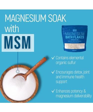 Buy Magnesium Flakes with MSM - 10 LBS Dead Sea Salts for Soaking | Magnesium Chloride Flakes for Relaxation & Relief - Fast International Shipping - Buy Online on GoSupps.com