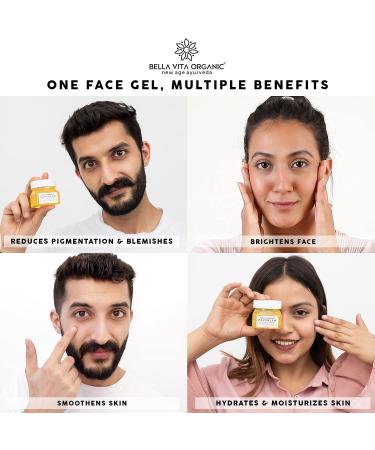 Bella Vita Organic Papaya Face Cream Gel - Glow Pigmentation & Blemish Removal with Saffron | 60g - Buy Online Now - Buy Online on GoSupps.com