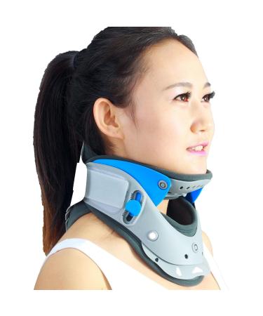 VideCor neck support universal collar cervical traction device adjustable neck protection spinal fixation correction of injuries pain relief home use