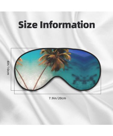 Caribbean Islands Adjustable Eye Mask - Soft Elastic Sleep Mask for Men & Women - Nighttime Comfort in Black - Buy Online on GoSupps.com