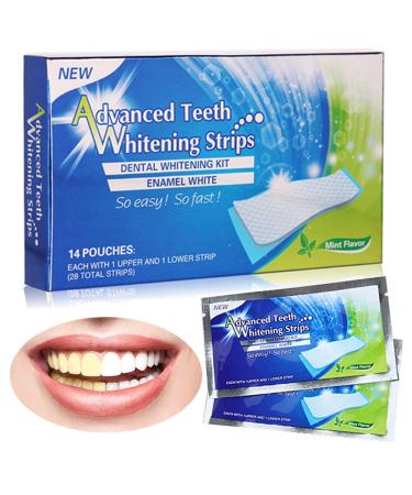 Teeth Whitening Stripes Whitening Kit Whitener Strap Kits for Tooth Oral Care No Sensitivity for Teeth Care 14 Pack 28 Strips (28 Pcs) 1 Count (Pack of 1)